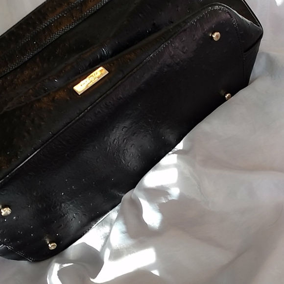 Kate spade TOTE EUC black ostrich - Picture 9 of 9